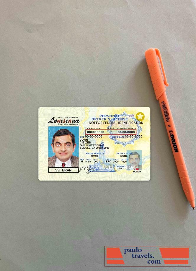 USA Louisiana DL photolook FRONT PSD template